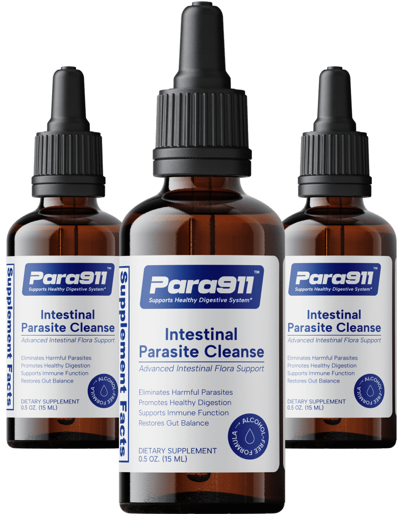 Para911 natural gut cleanse drops bottles